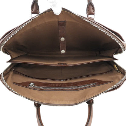 HERGOPOCH エルゴポック 美品 ワキシングレザー ブリーフケース ビジネスバッグ メンズ ブラウン 06N-BF2 ビジネスバッグ ブリーフケース