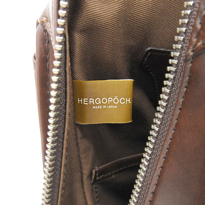 HERGOPOCH エルゴポック 美品 ワキシングレザー ブリーフケース ビジネスバッグ メンズ ブラウン 06N-BF2 ビジネスバッグ ブリーフケース
