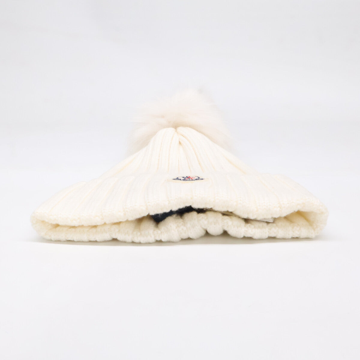 MONCLER モンクレール 【新品同様/国内正規】25年 K20933B00064 M1131 BERRETTO TRICOT ロゴワッペン ポンポン ニット帽 帽子