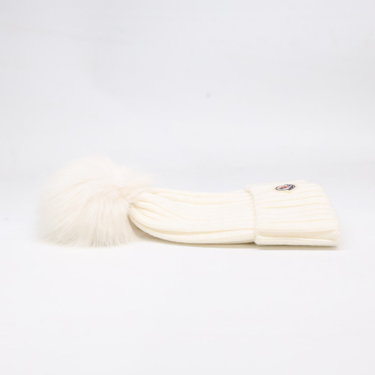 MONCLER モンクレール 【新品同様/国内正規】25年 K20933B00064 M1131 BERRETTO TRICOT ロゴワッペン ポンポン ニット帽 帽子