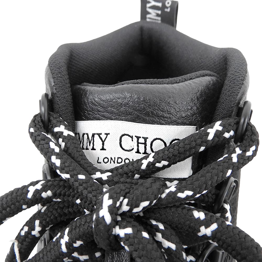 JIMMY CHOO ジミーチュウ 新品同様 DIAMOND MAXI HIKE ハイカットスニーカー シューズ レディース ブラック 37 シューズ