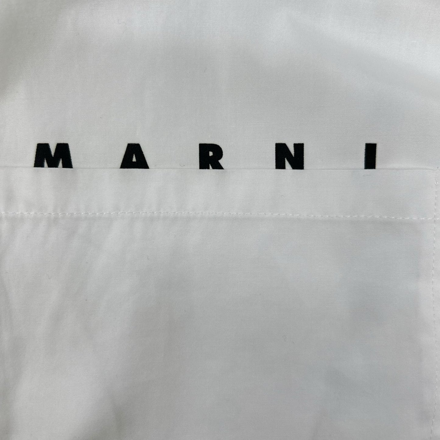MARNI マルニ CUMU0297P0 25年製 ホワイト ジップアップシャツ トップス
