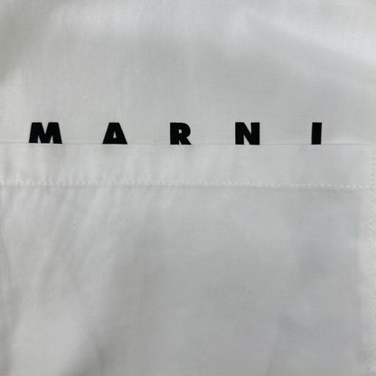 MARNI マルニ CUMU0297P0 25年製 ホワイト ジップアップシャツ トップス