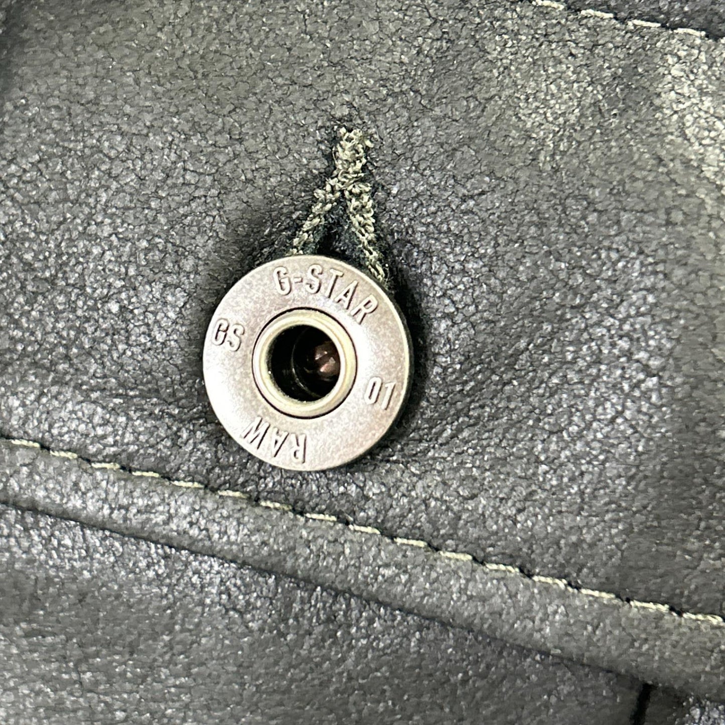 G-STAR RAW ジースターロゥ ブラック シープスキン レザーシャツ E OVERSHIRT ジャケット