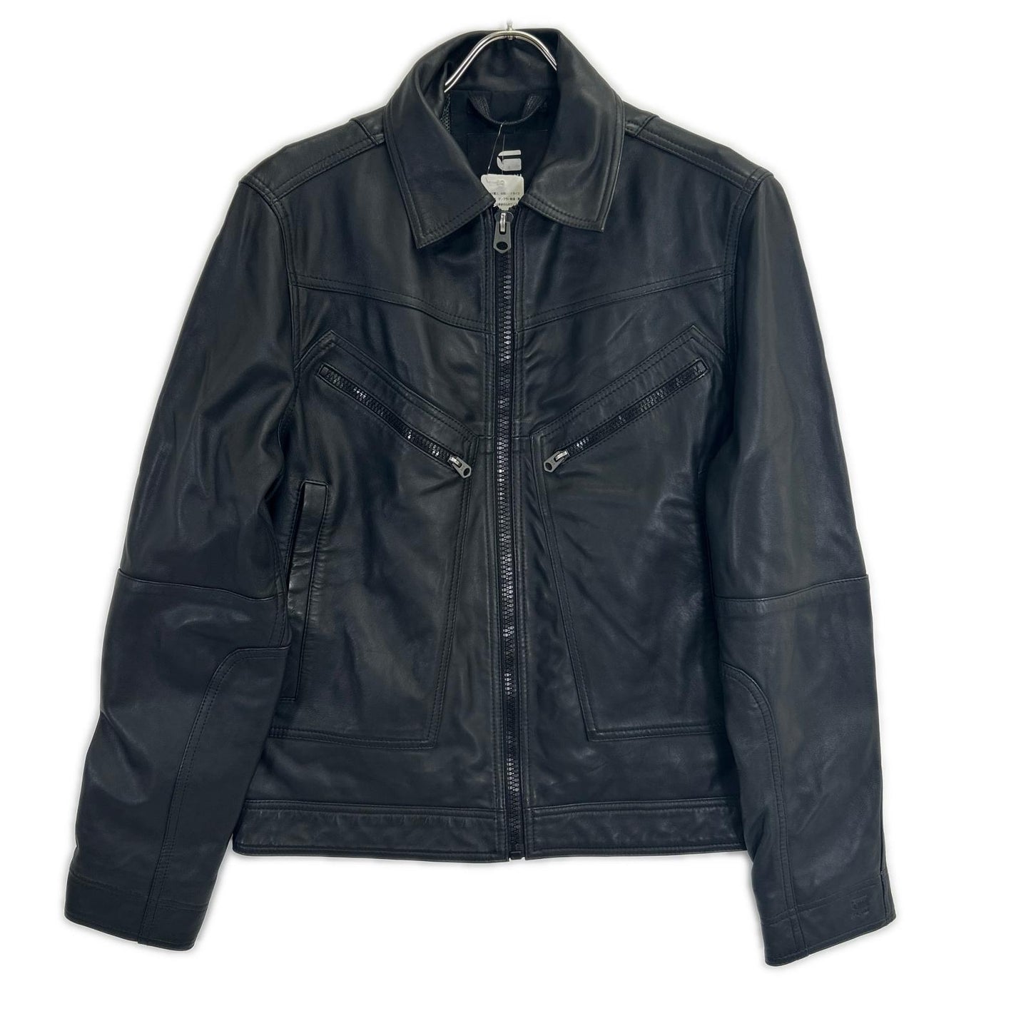 G-STAR RAW ジースターロゥ ブラック シープスキン フライトレザージャケット ジャケット