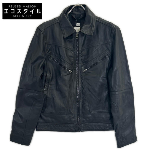 G-STAR RAW ジースターロゥ ブラック シープスキン フライトレザージャケット ジャケット