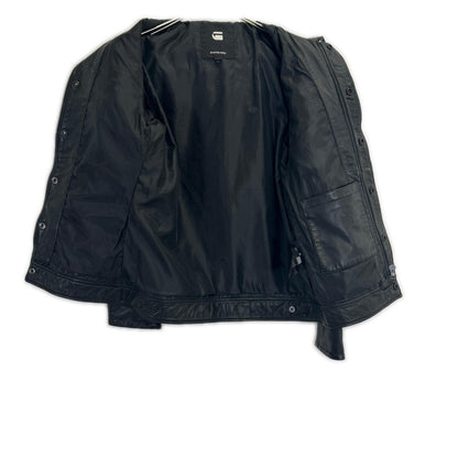 G-STAR RAW ジースターロゥ ブラック vodan 3d slim leather jacket ジャケット