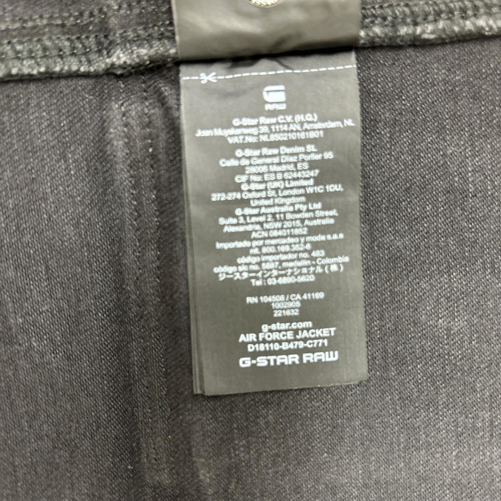 G-STAR RAW G-Star Raw Black denim Air Force jacket jacket