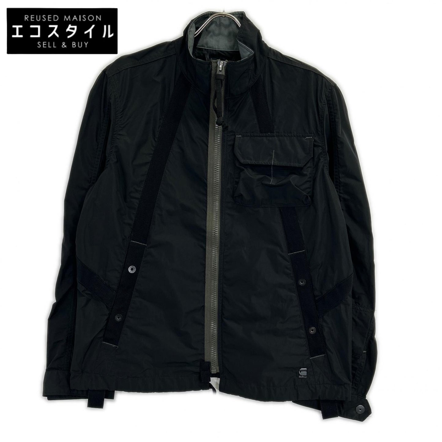 G-STAR RAW ジースターロゥ ブラック utility hb tape overshirt ジャケット