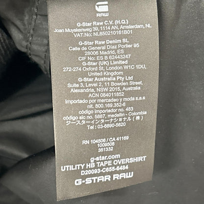 G-STAR RAW ジースターロゥ ブラック utility hb tape overshirt ジャケット