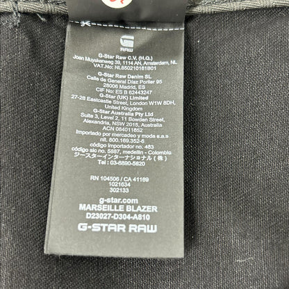 G-STAR RAW ジースターロゥ ブラック コットン100 marseille blazer ジャケット