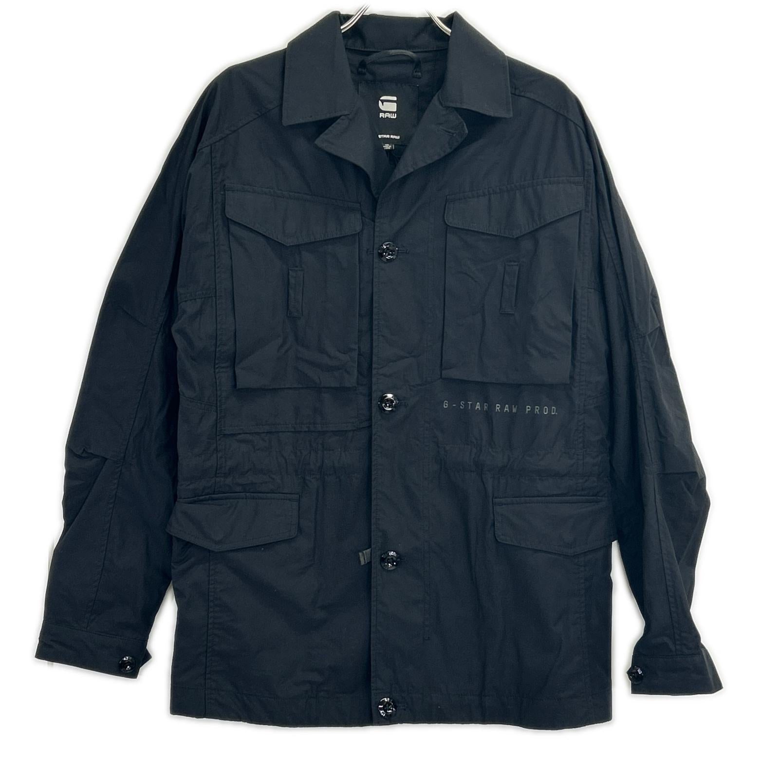 G-STAR RAW ジースターロゥ ブラック ポプリン素材 コットン field jacket ジャケット