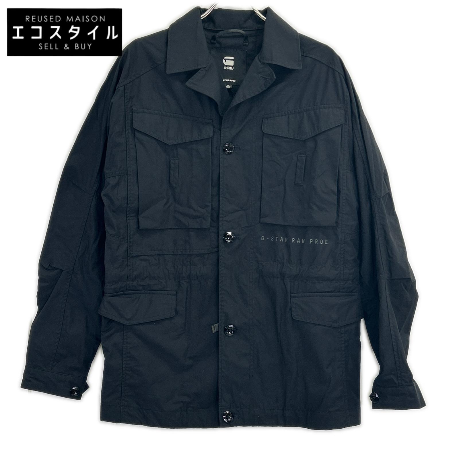 G-STAR RAW ジースターロゥ ブラック ポプリン素材 コットン field jacket ジャケット