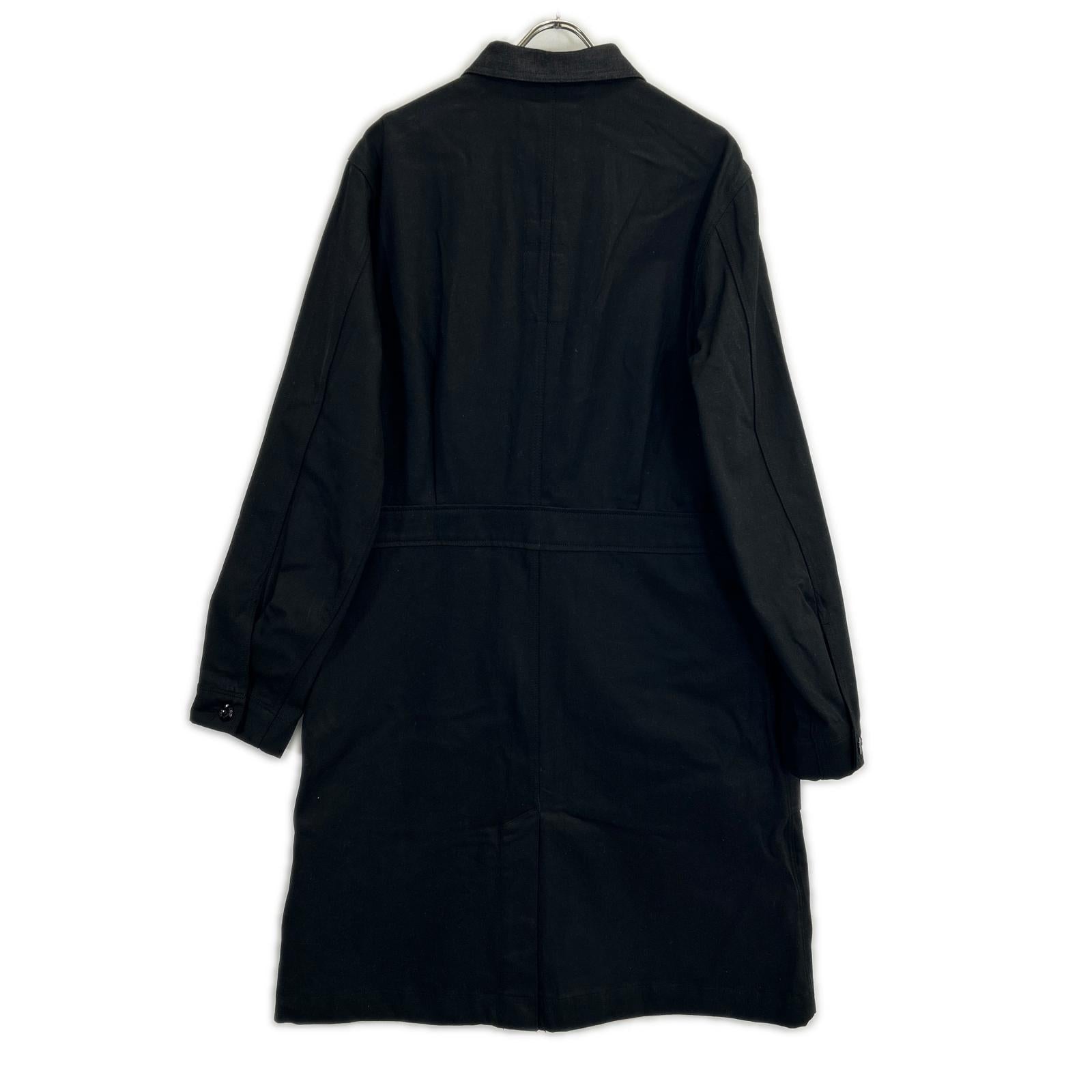 G-STAR RAW ジースターロゥ ブラック patched pocket trench/デニムトレンチコート コート