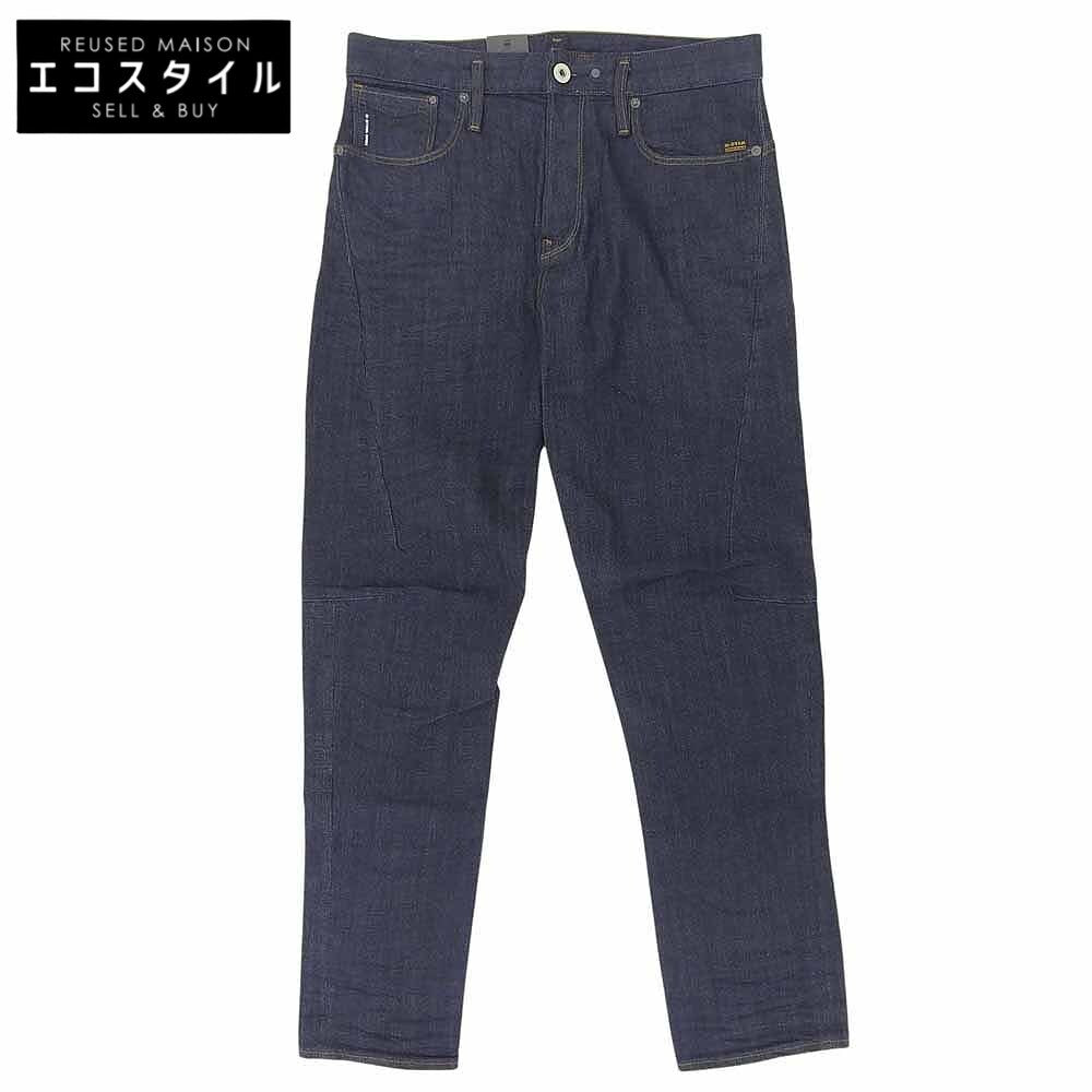 G-STAR RAW ジースターロゥ 新品同様 ボタンフライ SCUTAR 3D SLIM TAPERED デニムパンツ ボトムス メンズ インディゴ 33/32 ボトムス
