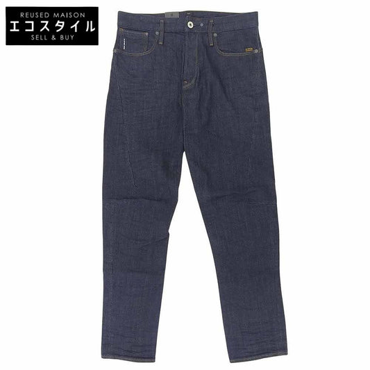 G-STAR RAW ジースターロゥ 新品同様 ボタンフライ SCUTAR 3D SLIM TAPERED デニムパンツ ボトムス メンズ インディゴ 33/32 ボトムス