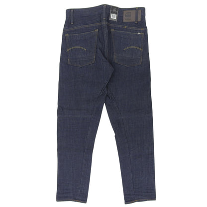 G-STAR RAW ジースターロゥ 新品同様 ボタンフライ SCUTAR 3D SLIM TAPERED デニムパンツ ボトムス メンズ インディゴ 33/32 ボトムス