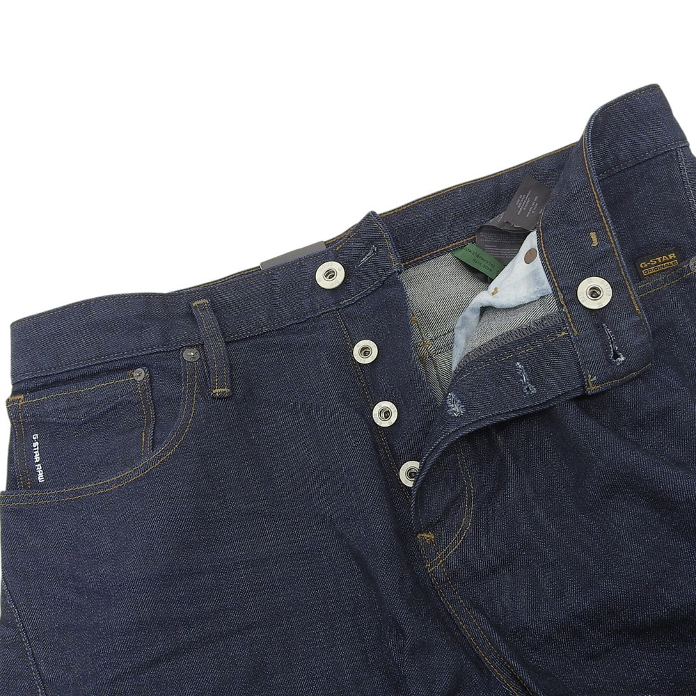 G-STAR RAW ジースターロゥ 新品同様 ボタンフライ SCUTAR 3D SLIM TAPERED デニムパンツ ボトムス メンズ インディゴ 33/32 ボトムス