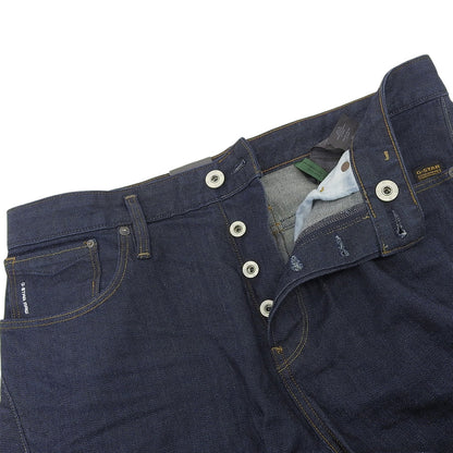 G-STAR RAW ジースターロゥ 新品同様 ボタンフライ SCUTAR 3D SLIM TAPERED デニムパンツ ボトムス メンズ インディゴ 33/32 ボトムス