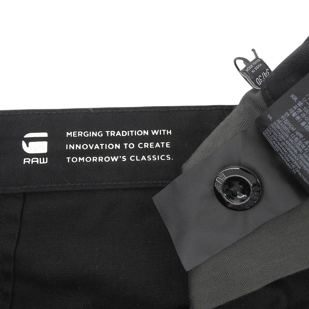G-STAR RAW ジースターロゥ 新品同様 WORKER CHINO RELAXED チノパンツ ボトムス メンズ ブラック 33/32 ボトムス