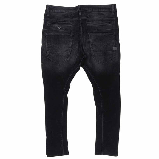 G-STAR RAW ジースターロゥ 美品 3D SLIM pant スリム パンツ ベロア ボトムス メンズ ブラック 36/32 ボトムス