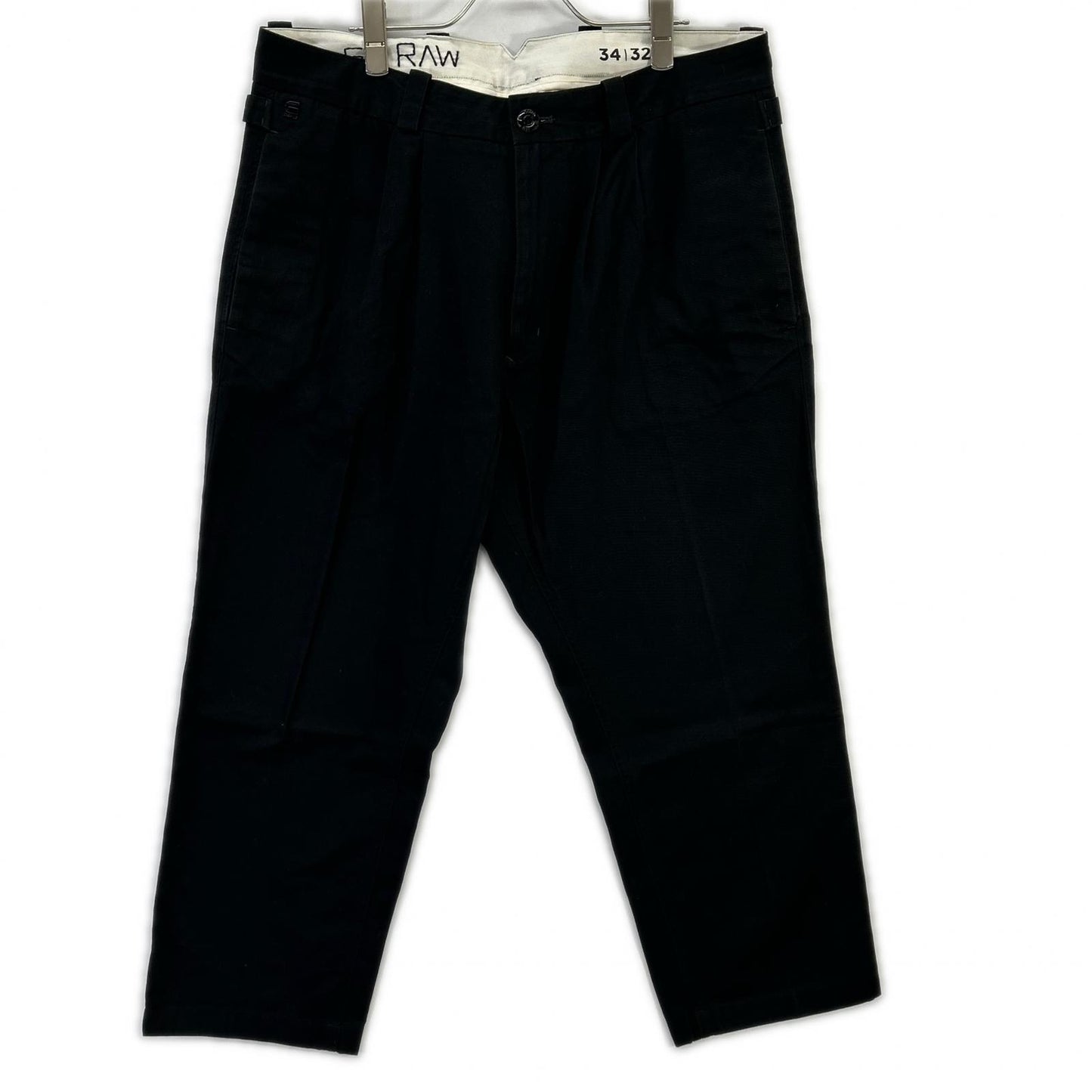 G-STAR RAW black 100% cotton VARVE RELAXED pants bottoms