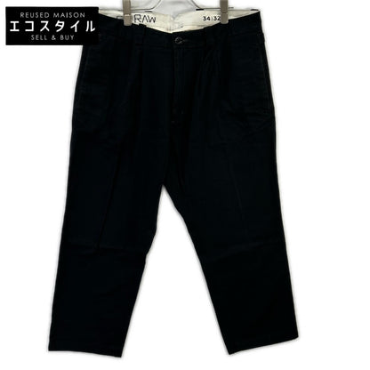 G-STAR RAW black 100% cotton VARVE RELAXED pants bottoms