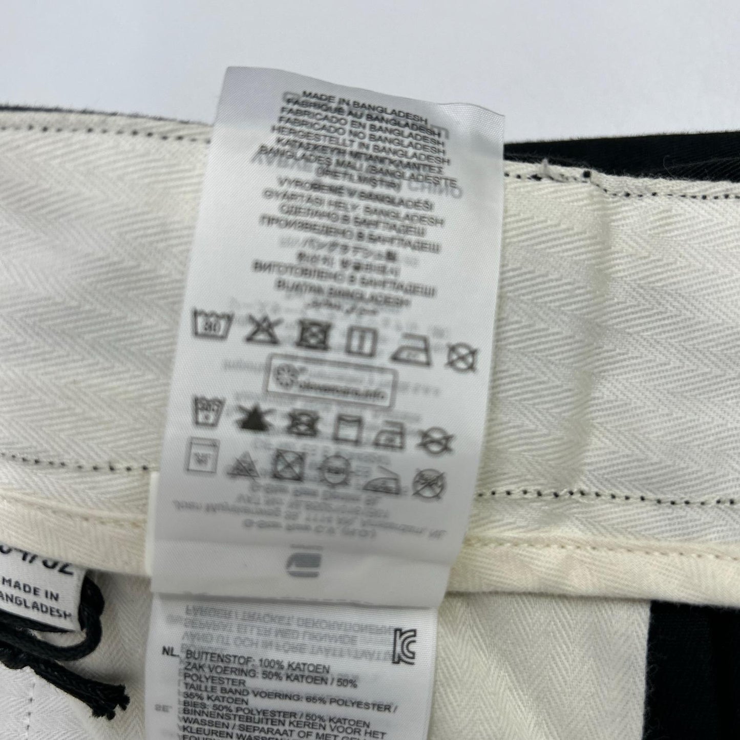 G-STAR RAW black 100% cotton VARVE RELAXED pants bottoms
