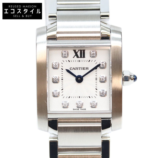 Cartier カルティエ WE110006 11P SS タンクフランセーズSM QZ 時計 腕時計