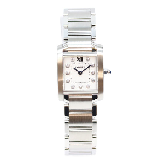 Cartier カルティエ WE110006 11P SS タンクフランセーズSM QZ 時計 腕時計