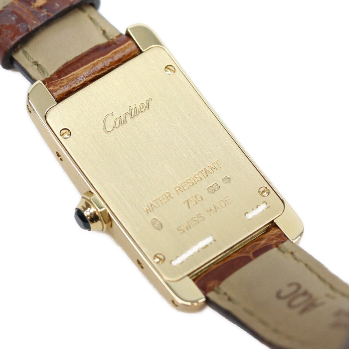 Cartier カルティエ W2601556 YG タンクアメリカン SM QZ時計 腕時計
