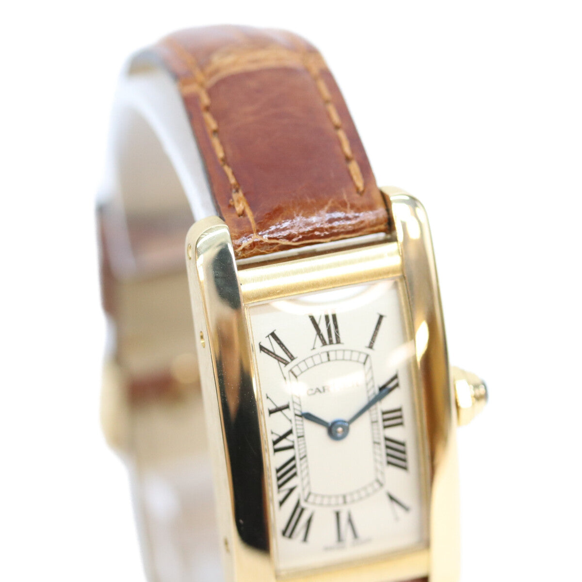 Cartier カルティエ W2601556 YG タンクアメリカン SM QZ時計 腕時計
