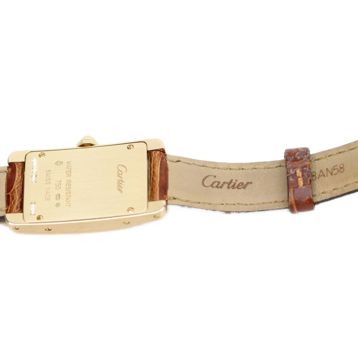 Cartier カルティエ W2601556 YG タンクアメリカン SM QZ時計 腕時計