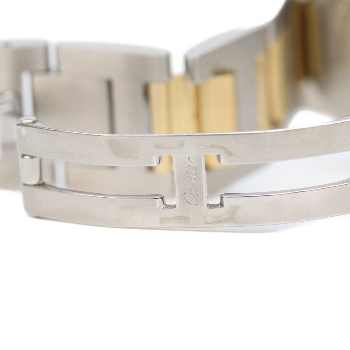 Cartier カルティエ W69008Z3 YG×SS コンビ バロンブルーMM 36mm QZ時計 腕時計