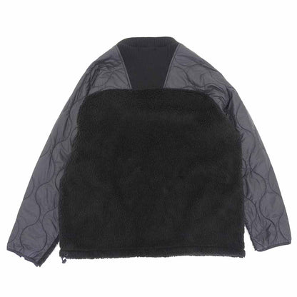 ZUCCA ズッカ キルティング ボア 切り替え ボアフリース トップス メンズ ブラック M トップス