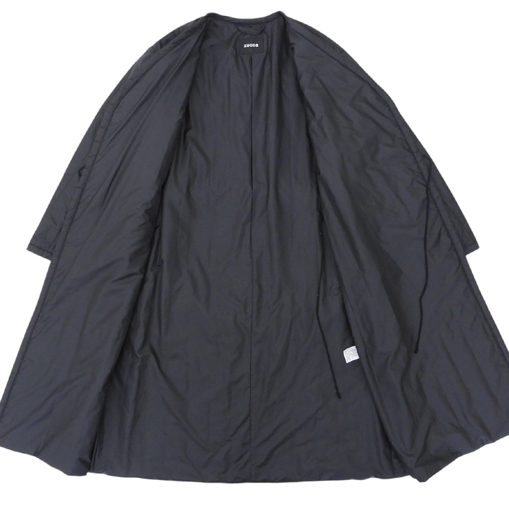 ZUCCA ズッカ 美品 中綿 ベルト付 キルティング コート レディース ブラック M ZU81FA017 コート