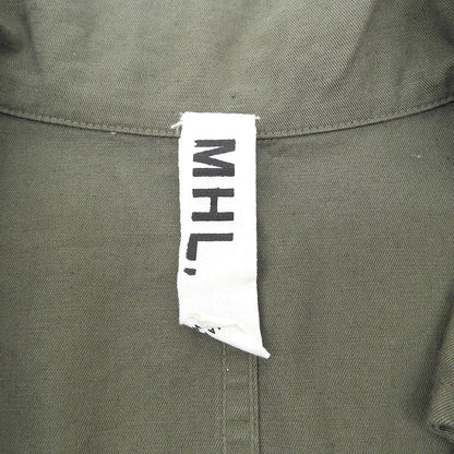 MHL. エムエイチエル コットン リネン ステンカラー コート レディース カーキ II 595-8258501 コート