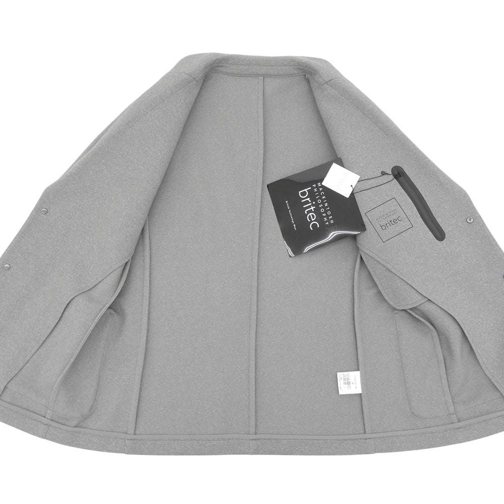 MACKINTOSH PHILOSOPHY マッキントッシュフィロソフィー 新品同様 britec ポリエステル テーラードジャケット メンズ グレー 38 ジャケット