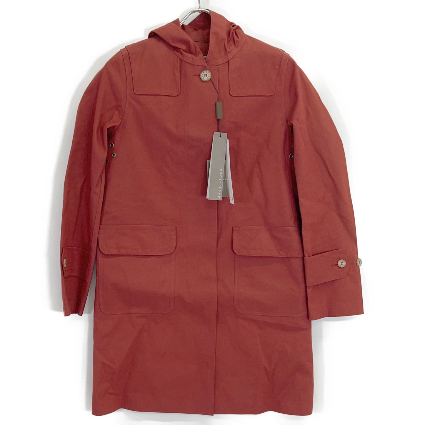 MACKINTOSH マッキントッシュ レッド コットン100 WARRINSTON ライナー付き フーディーコート コート
