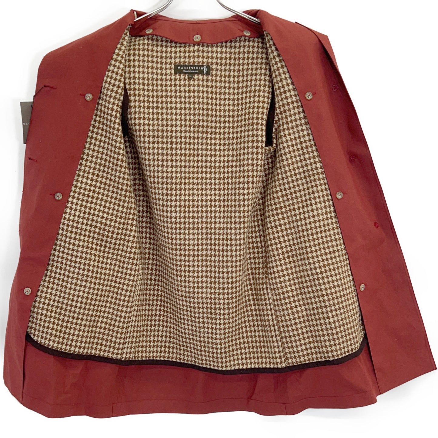 MACKINTOSH マッキントッシュ レッド コットン100 WARRINSTON ライナー付き フーディーコート コート