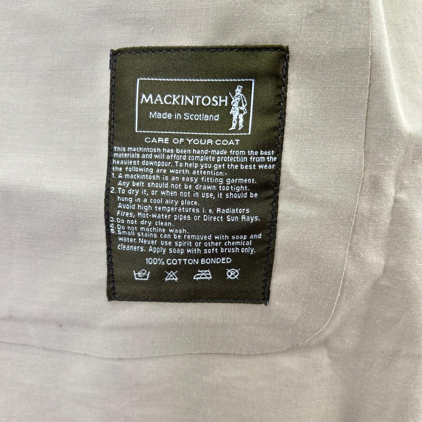 MACKINTOSH LONDON マッキントッシュロンドン ベージュ コットン100 ステンカラーコート コート
