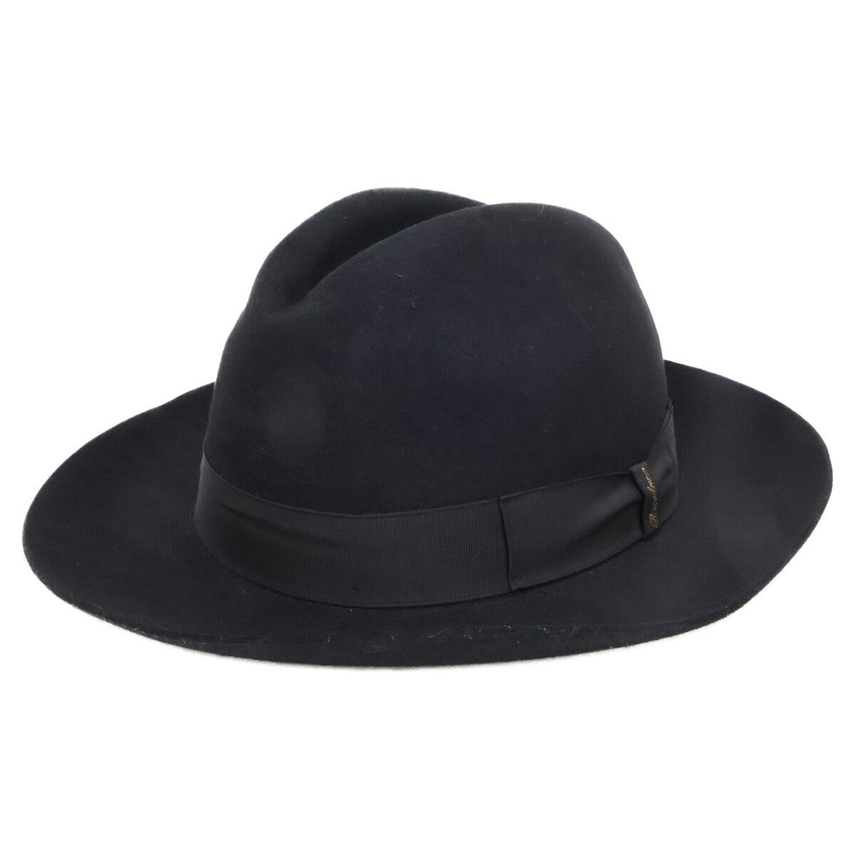 Borsalino ボルサリーノ 【美品】490002 0421 ラビットファーフェルト 中折れハット 帽子