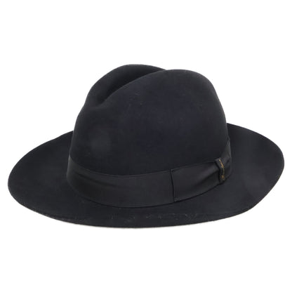 Borsalino ボルサリーノ 【美品】490002 0421 ラビットファーフェルト 中折れハット 帽子
