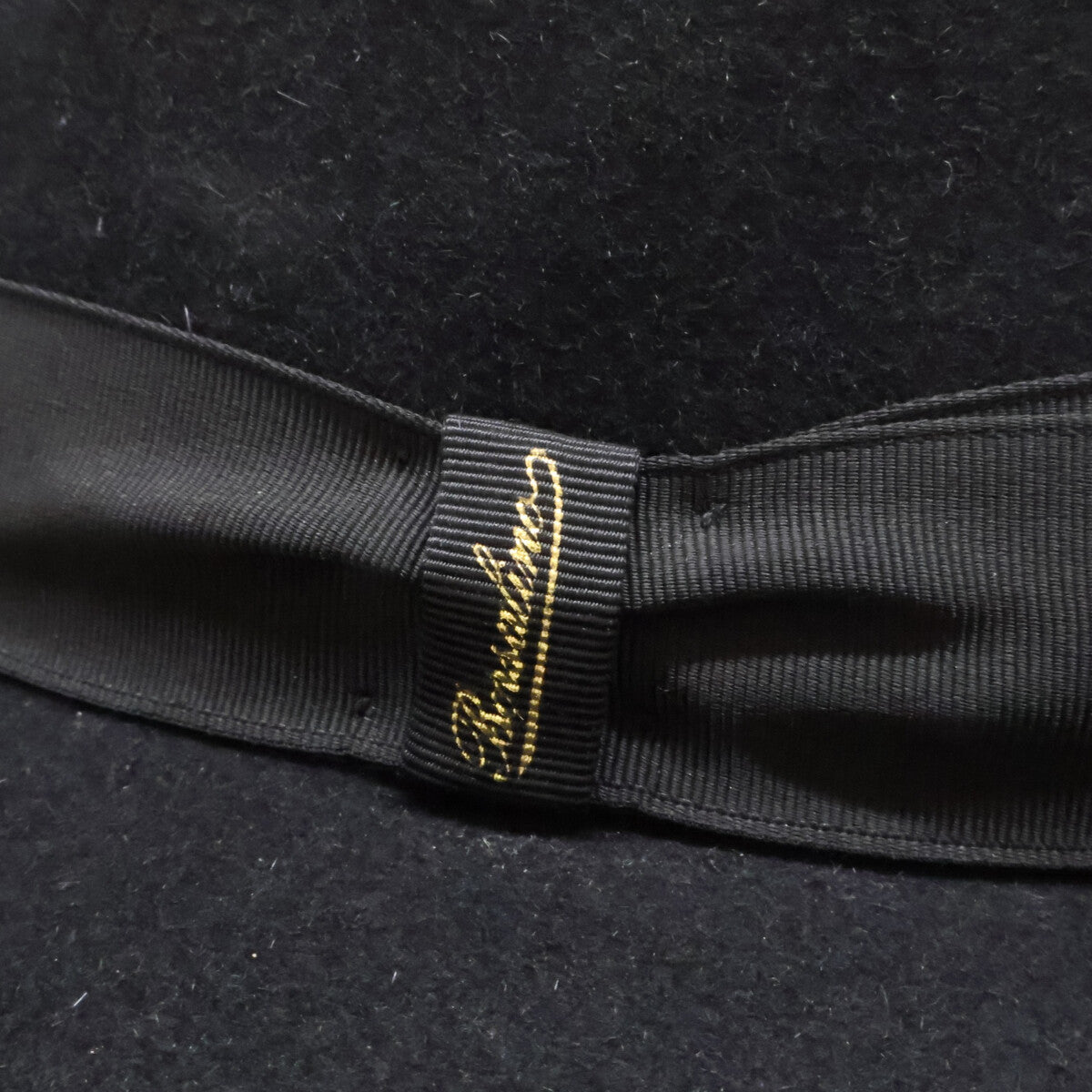 Borsalino ボルサリーノ 【美品】490002 0421 ラビットファーフェルト 中折れハット 帽子
