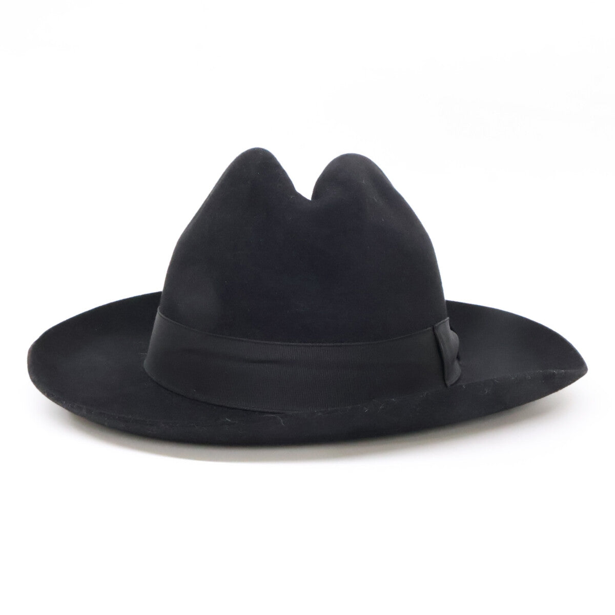 Borsalino ボルサリーノ 【美品】490002 0421 ラビットファーフェルト 中折れハット 帽子