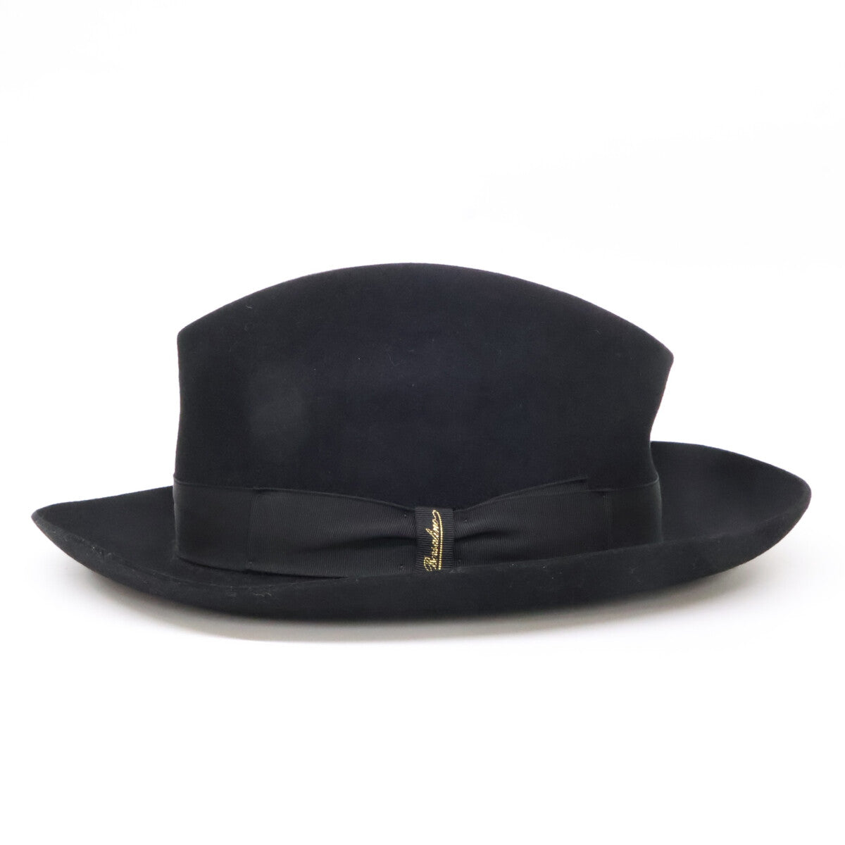 Borsalino ボルサリーノ 【美品】490002 0421 ラビットファーフェルト 中折れハット 帽子