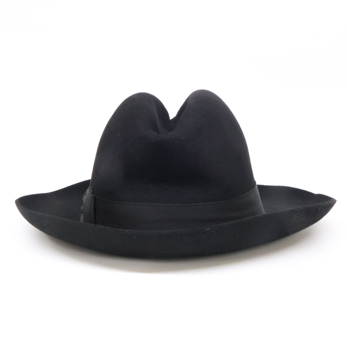Borsalino ボルサリーノ 【美品】490002 0421 ラビットファーフェルト 中折れハット 帽子