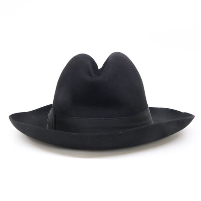 Borsalino ボルサリーノ 【美品】490002 0421 ラビットファーフェルト 中折れハット 帽子