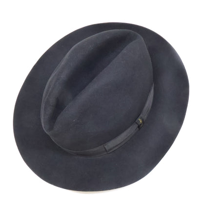 Borsalino ボルサリーノ 【美品】490002 0421 ラビットファーフェルト 中折れハット 帽子