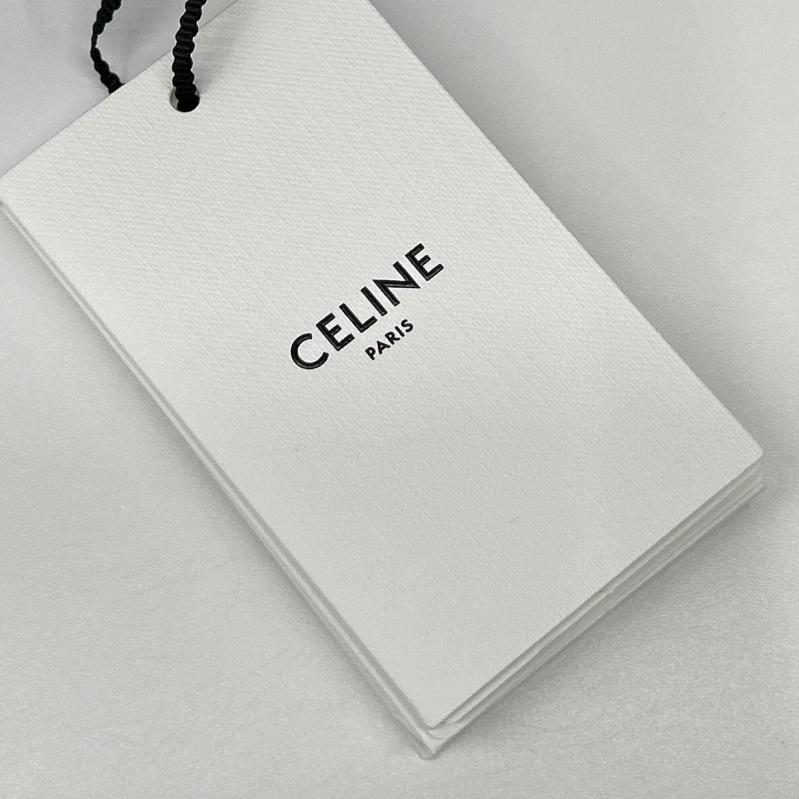 CELINE セリーヌ 【新品同様/国内正規】RC0D7208I ユニオンオーシャンウォッシュ デニム ショートスリーブシャツ トップス